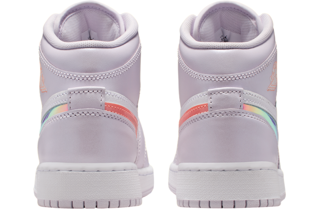 Jordan 1 Mid SE Barely Grape Iridescent Swoosh (GS)