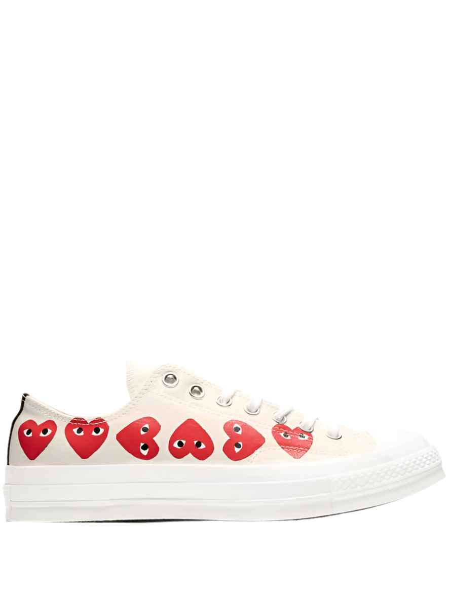 Converse Chuck Taylor All Star 70 Ox Comme des Garcons PLAY Multi-Heart White