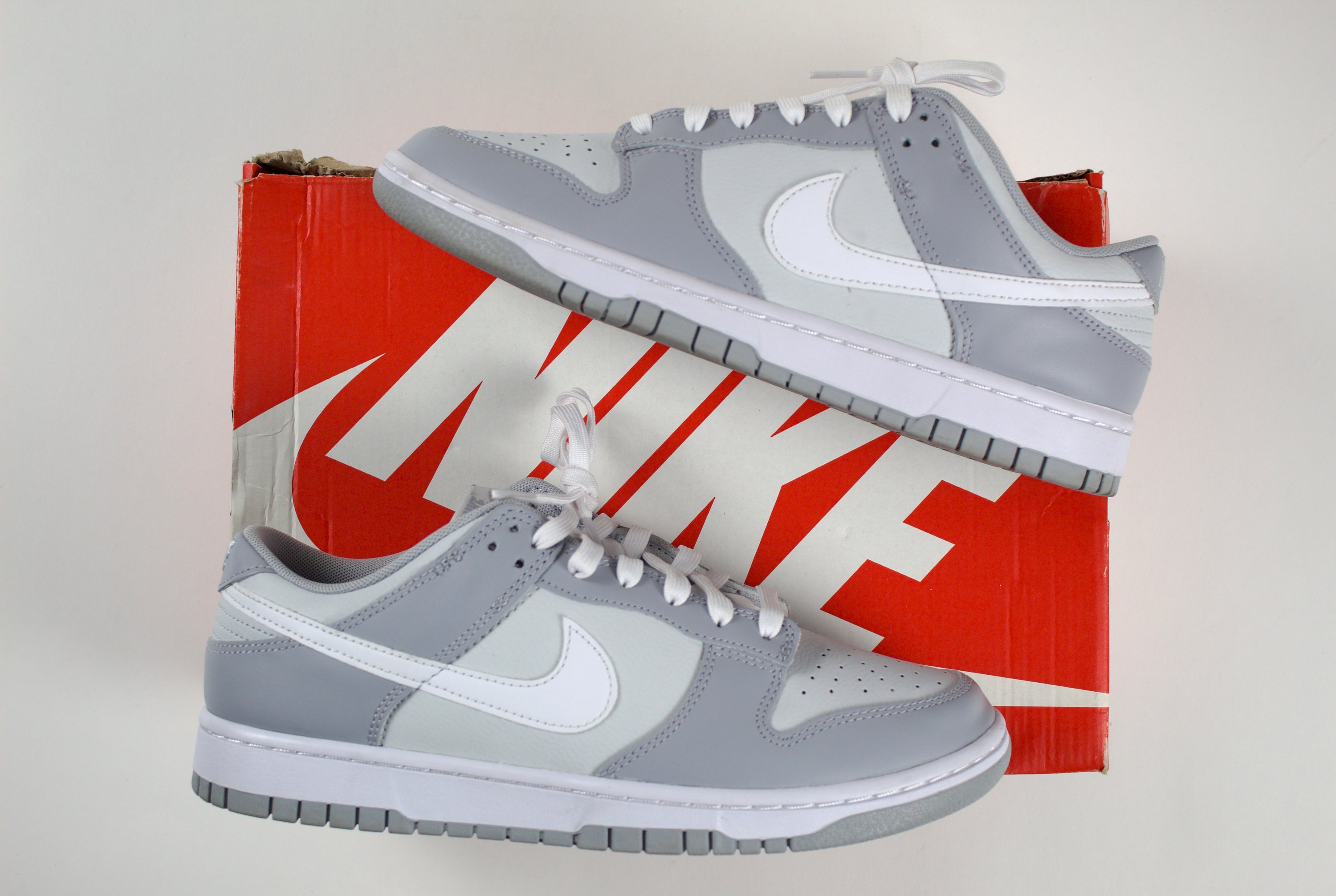 (PRE-OWNED) Nike Dunk Low Two Tone Grey