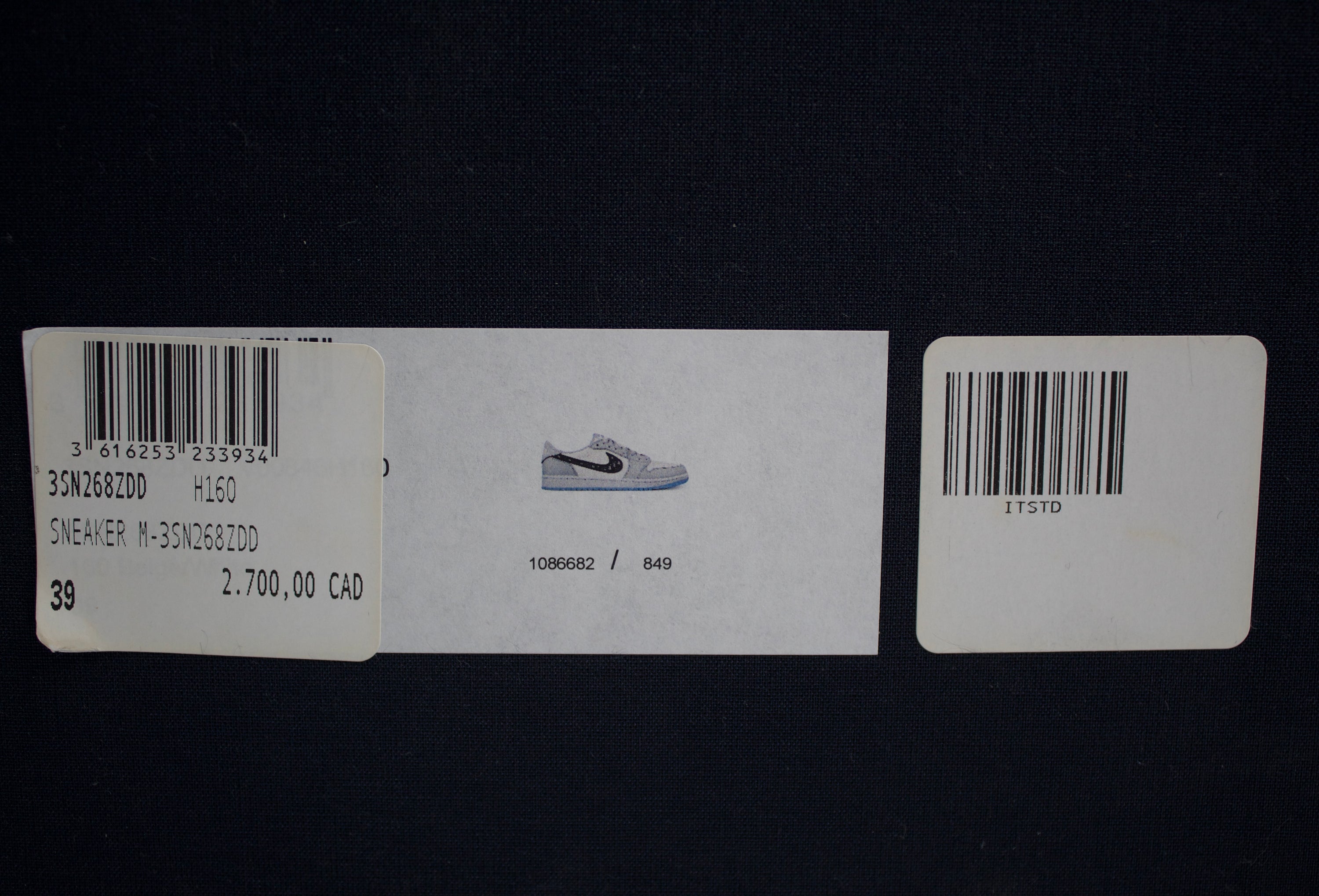 (PRE-OWNED) Jordan 1 Retro Low Dior