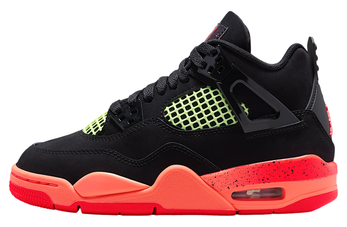 Jordan 4 Retro Black Infrared Barely Volt (GS)