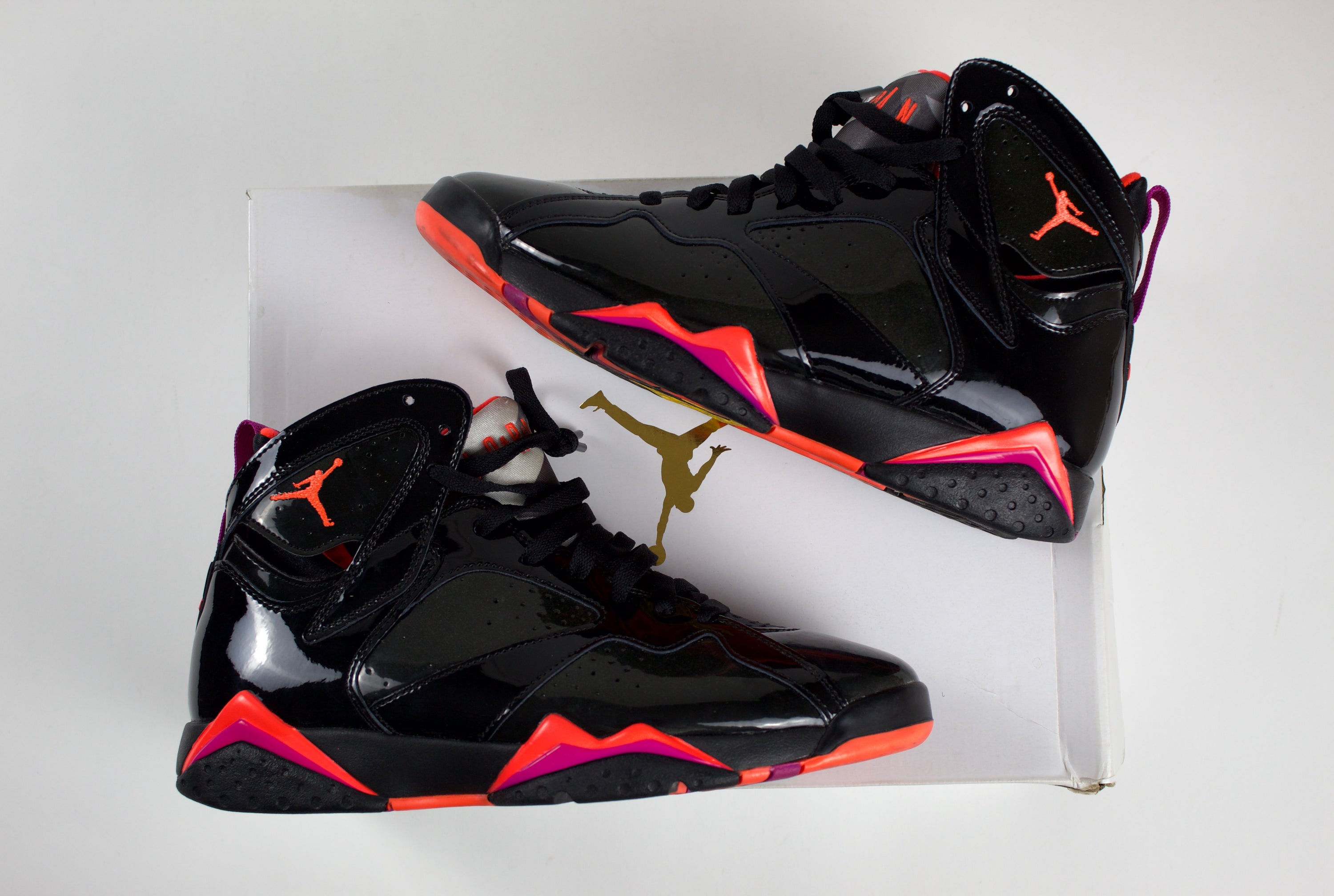 (PRE-OWNED) Jordan 7 Retro Black Patent (WMNS)