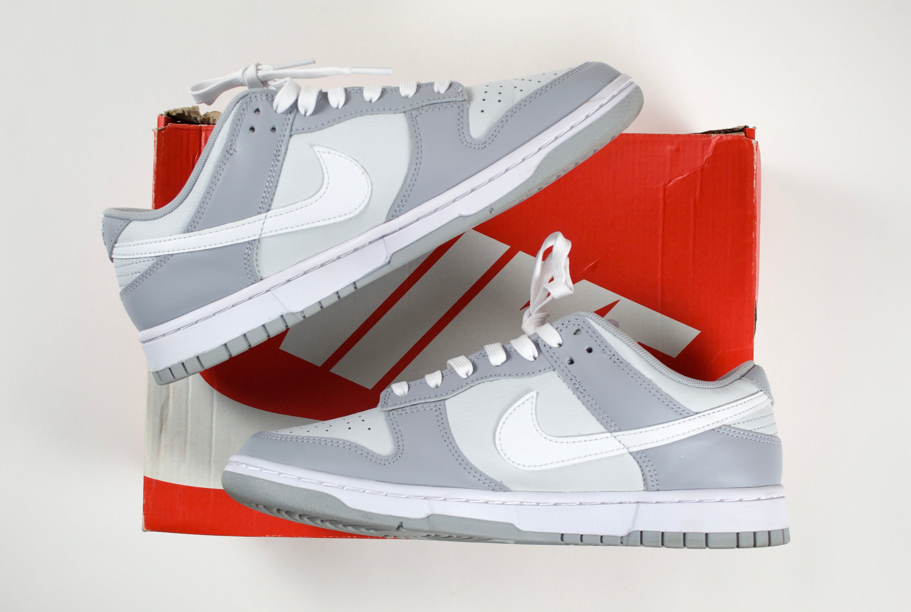 (PRE-OWNED) Nike Dunk Low Two Tone Grey