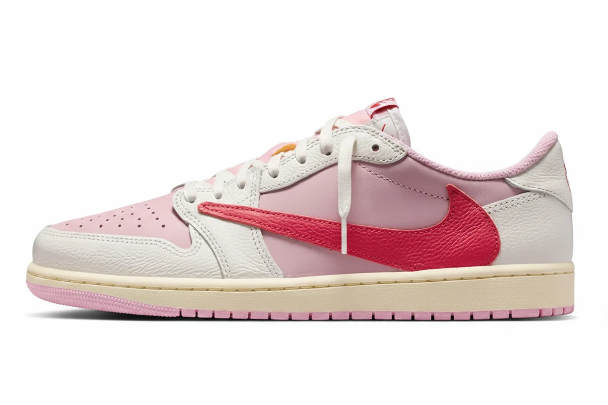Jordan 1 Retro Low OG SP Travis Scott Sail Tropical Pink