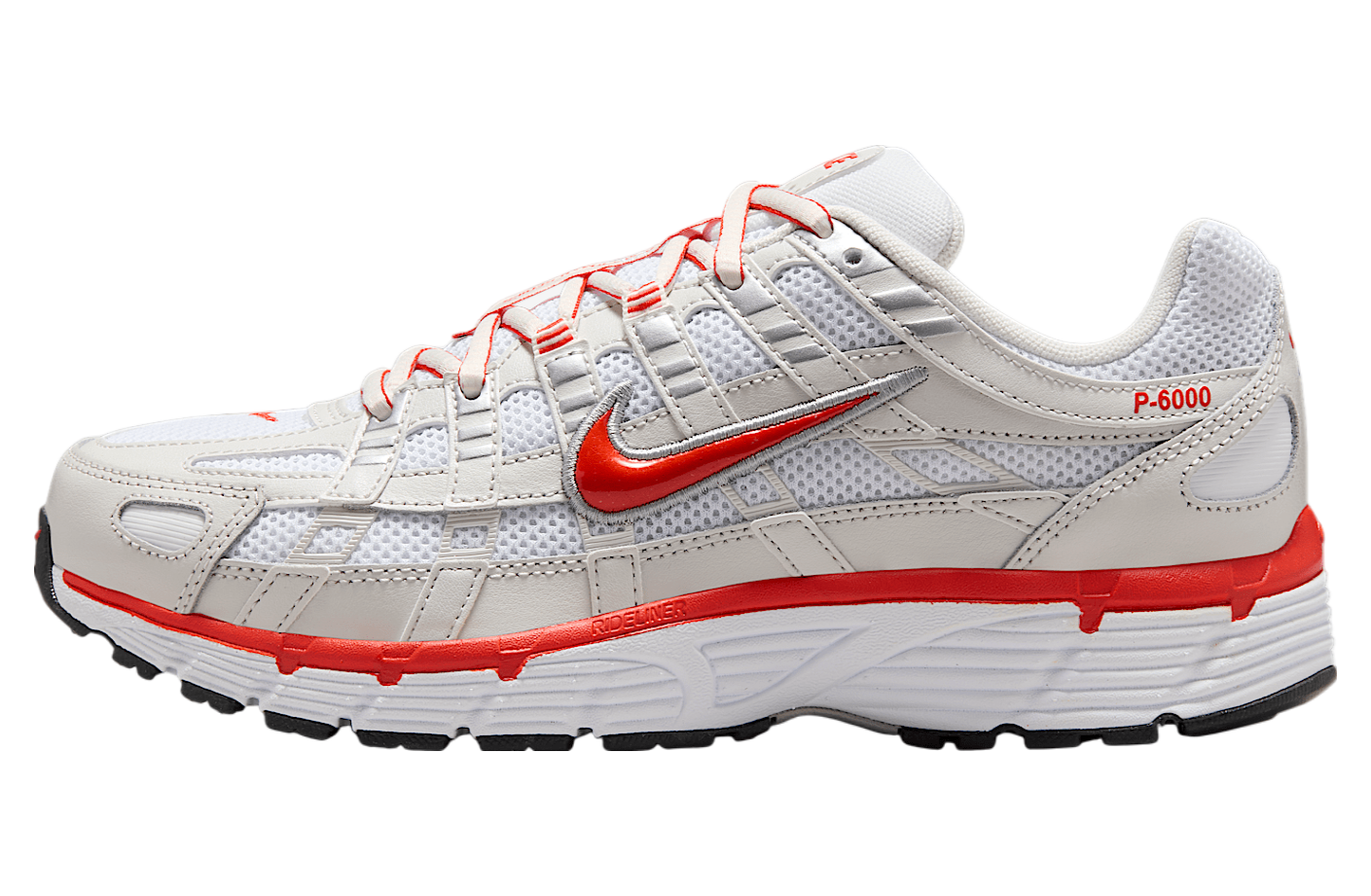 Nike P-6000 White Platinum Tint Black Picante Red (WMNS)