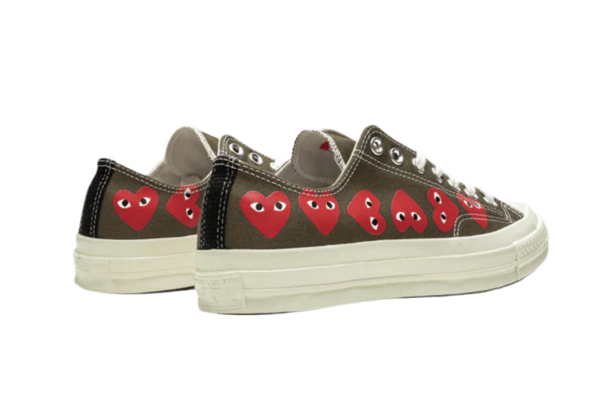 Converse Chuck Taylor All Star 70 Ox Comme des Garcons Multi Heart Green