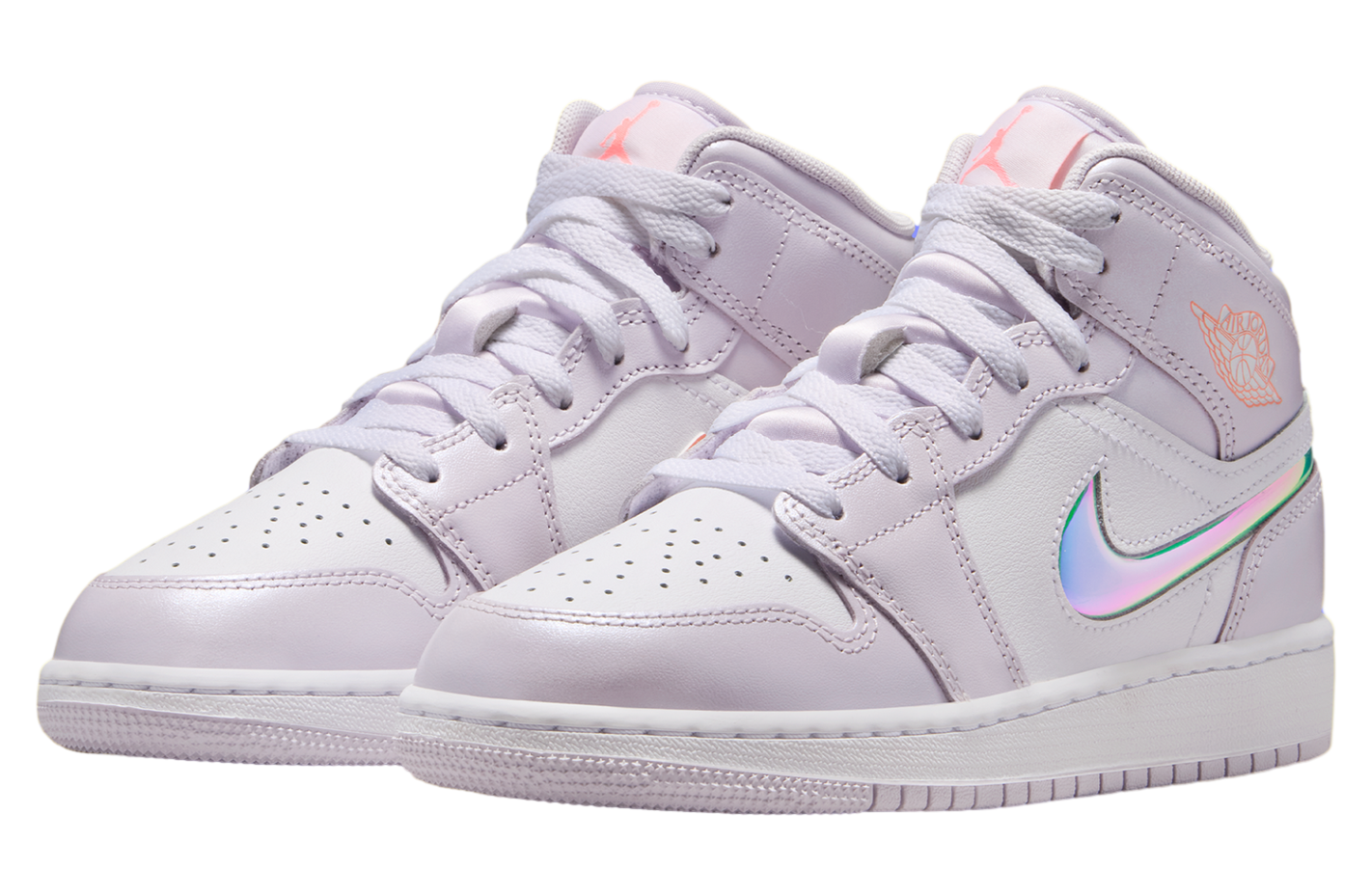 Jordan 1 Mid SE Barely Grape Iridescent Swoosh (GS)