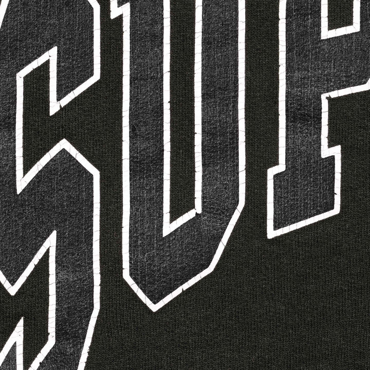 Supreme Cracked Raglan Zip Up Hooded Sweatshirt Black