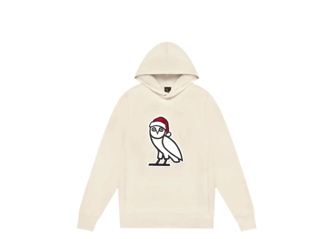 OVO Holiday Owl Hoodie Cream (FW21)