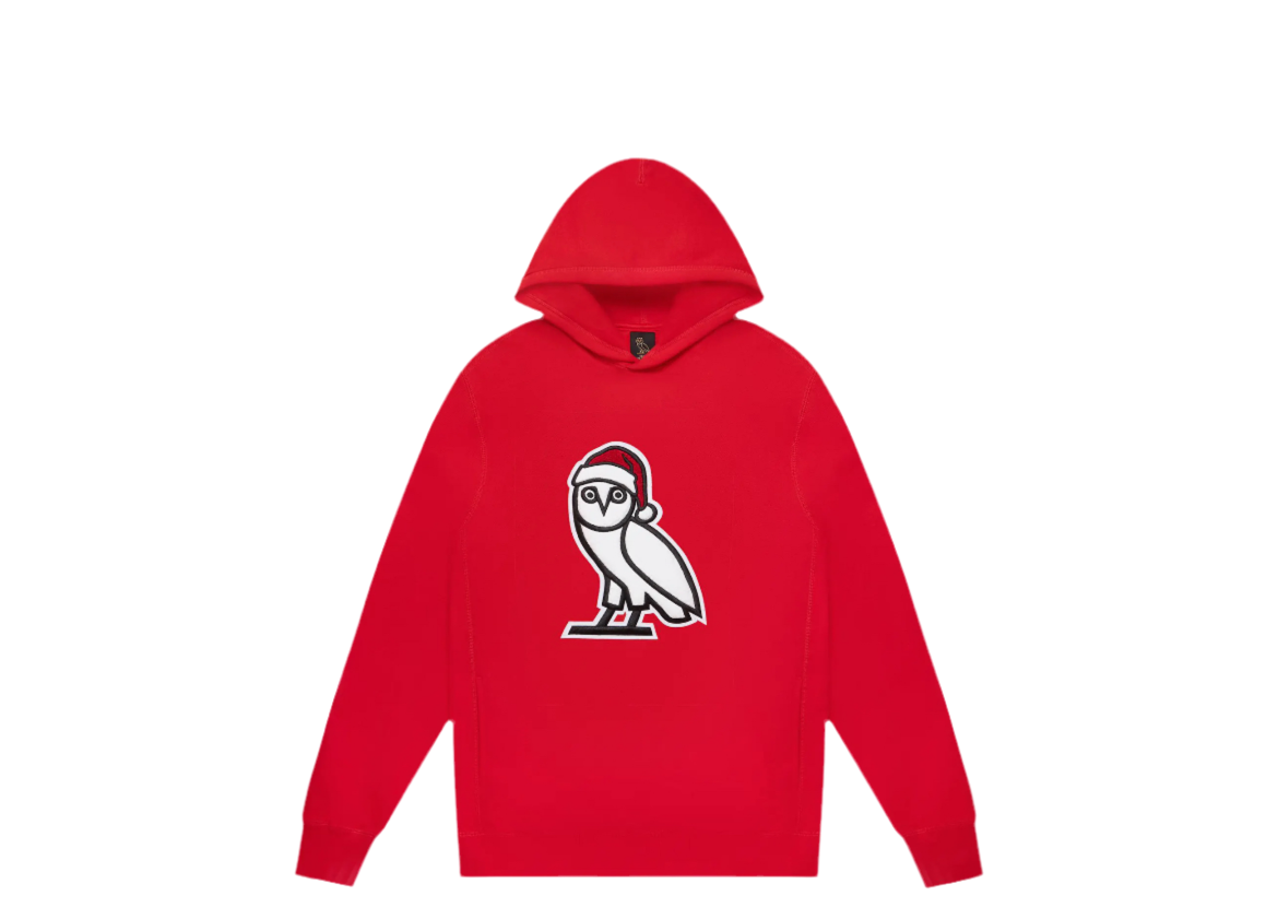 OVO Holiday Owl Hoodie Red (FW21)