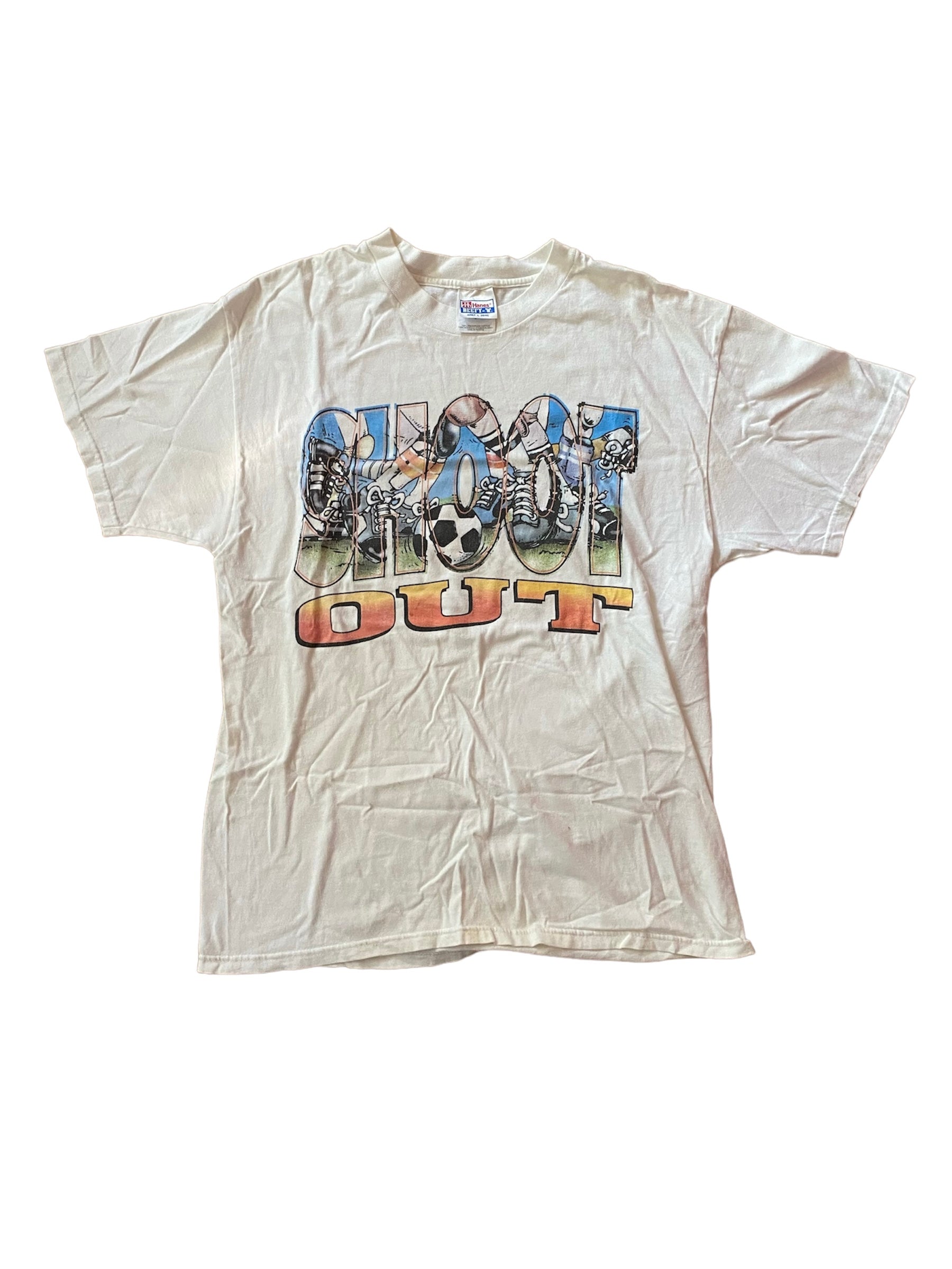 (PRE-OWNED) Shoot Out Soccer Tee