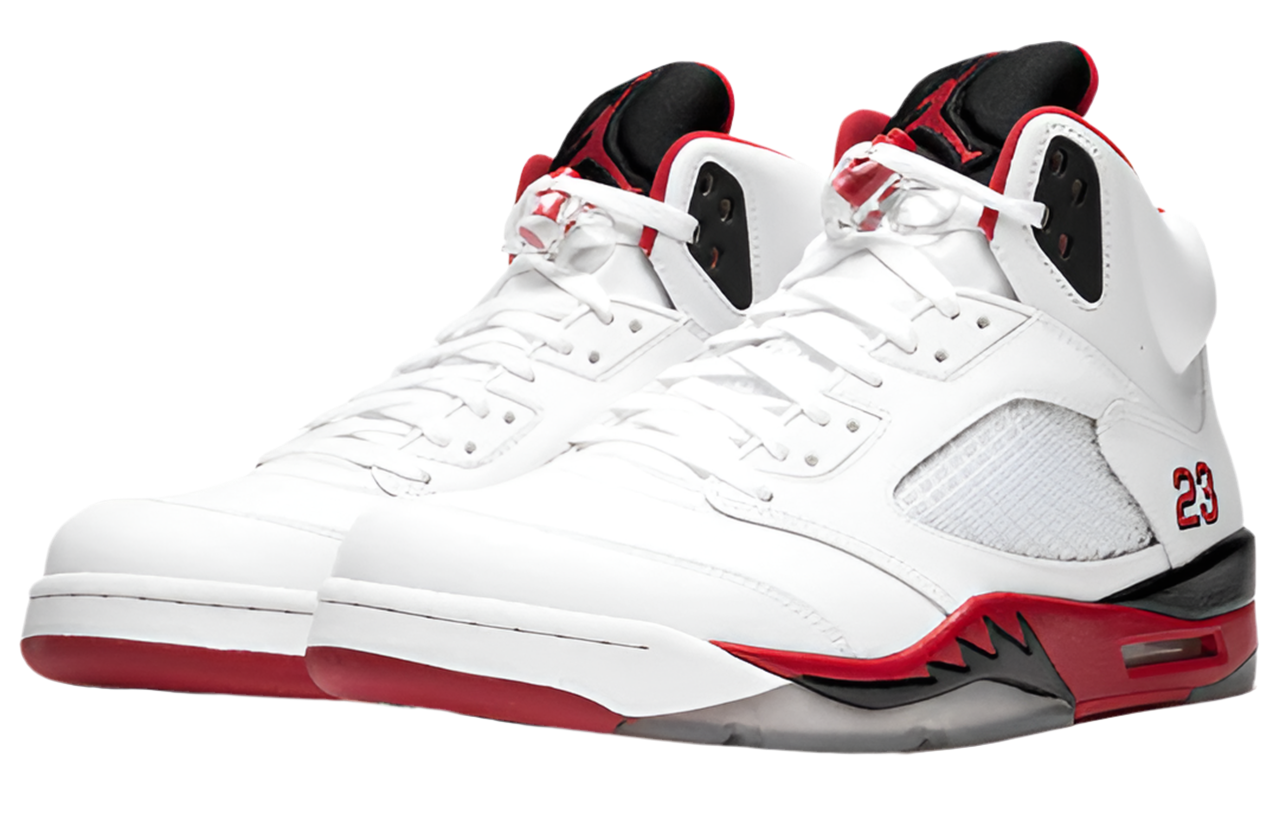 Jordan 5 Retro Fire Red Black Tongue (2013)