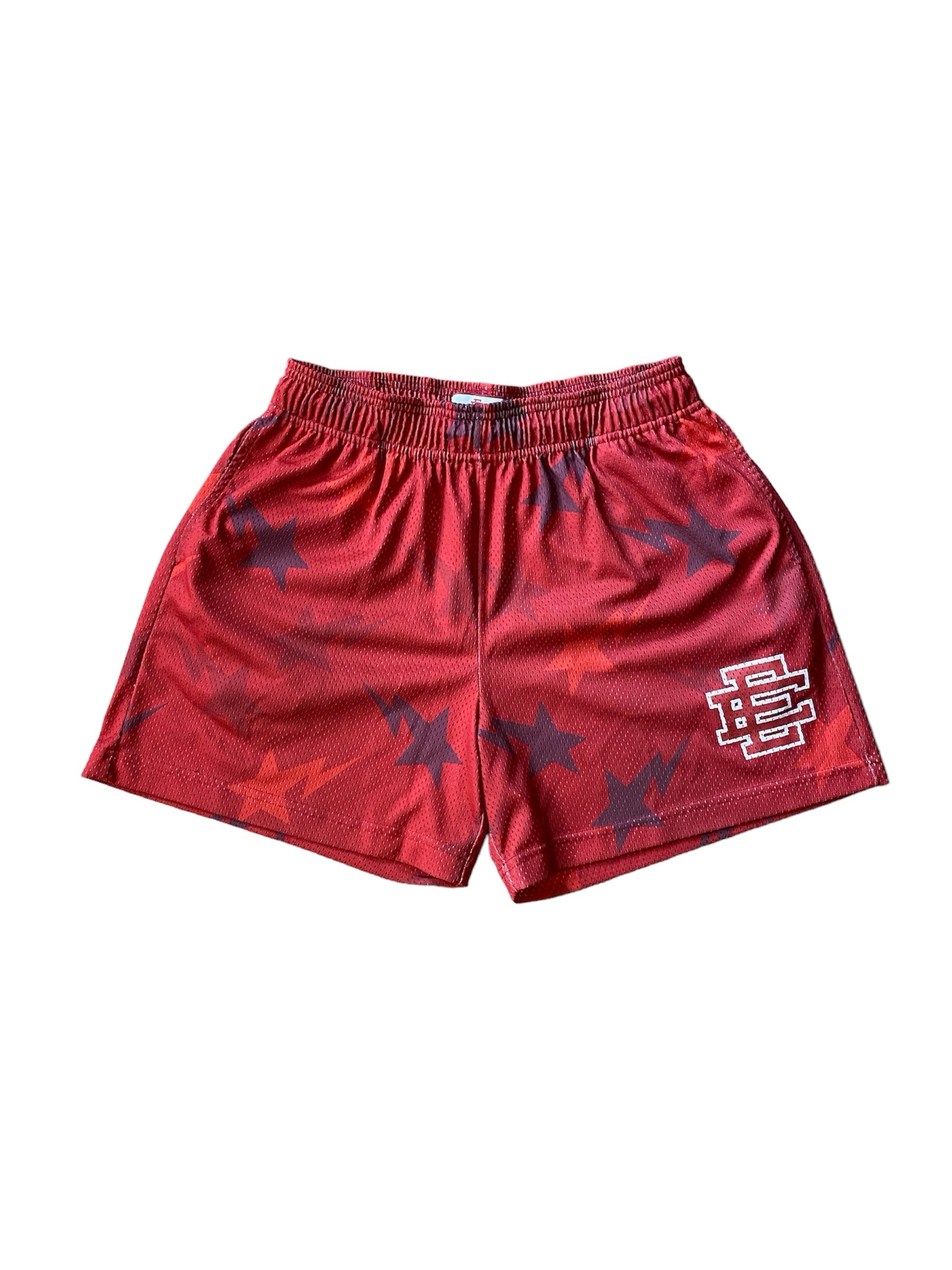 (PRE-OWNED) Eric Emanuel x BAPE EE Basic Short Red