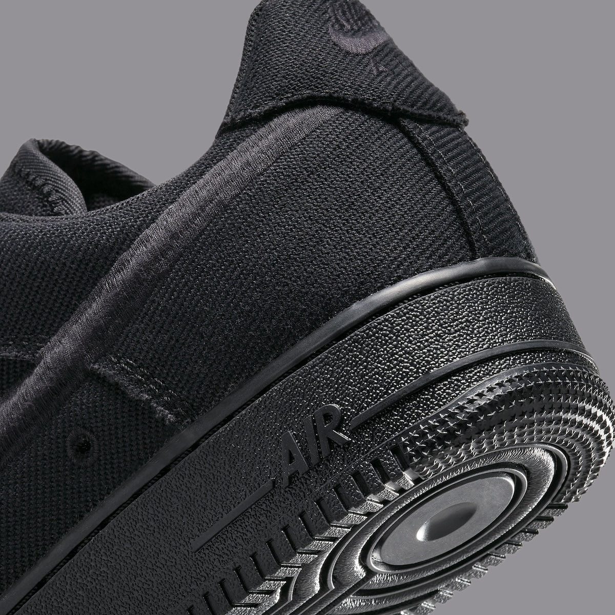 Nike Air Force 1 Low Triple Black Canvas