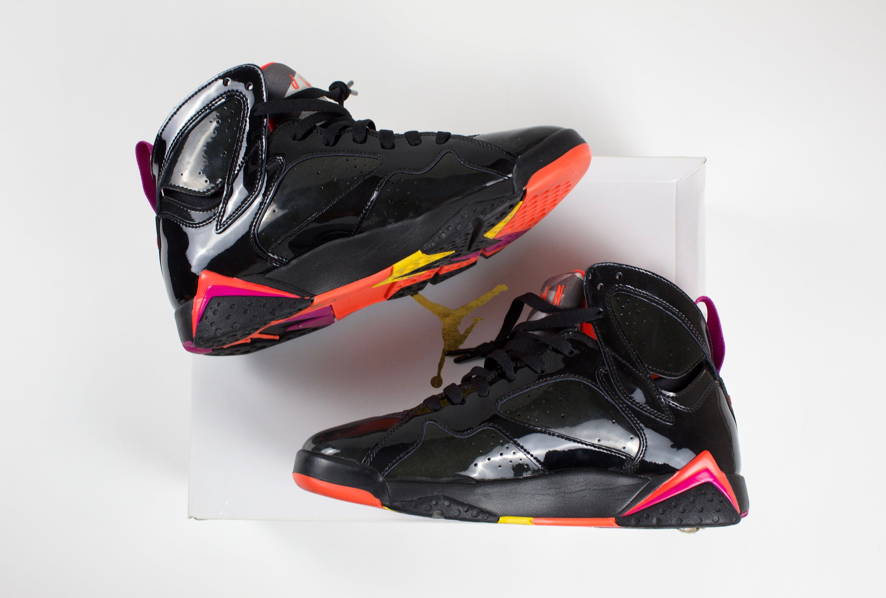 (PRE-OWNED) Jordan 7 Retro Black Patent (WMNS)