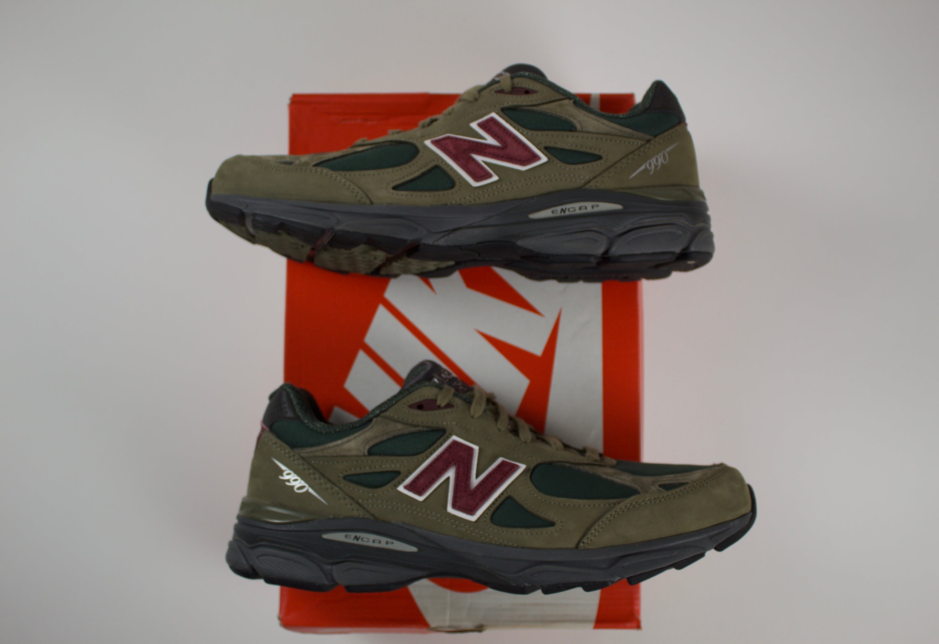 New Balance 990v3 MiUSA Teddy Santis Green Purple