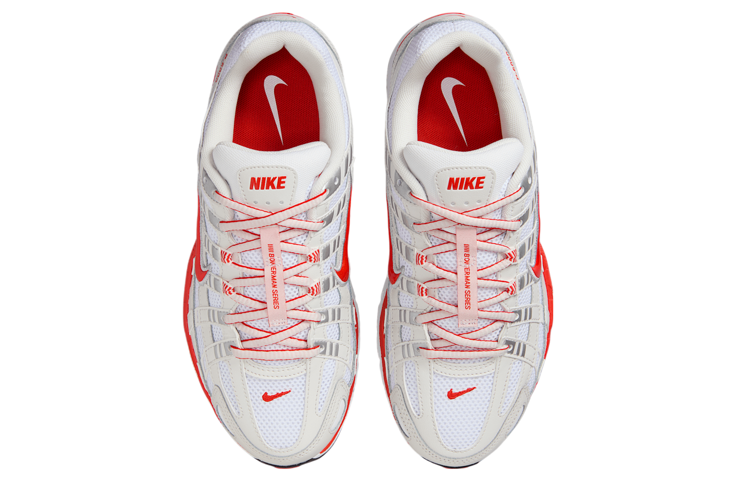 Nike P-6000 White Platinum Tint Black Picante Red (WMNS)