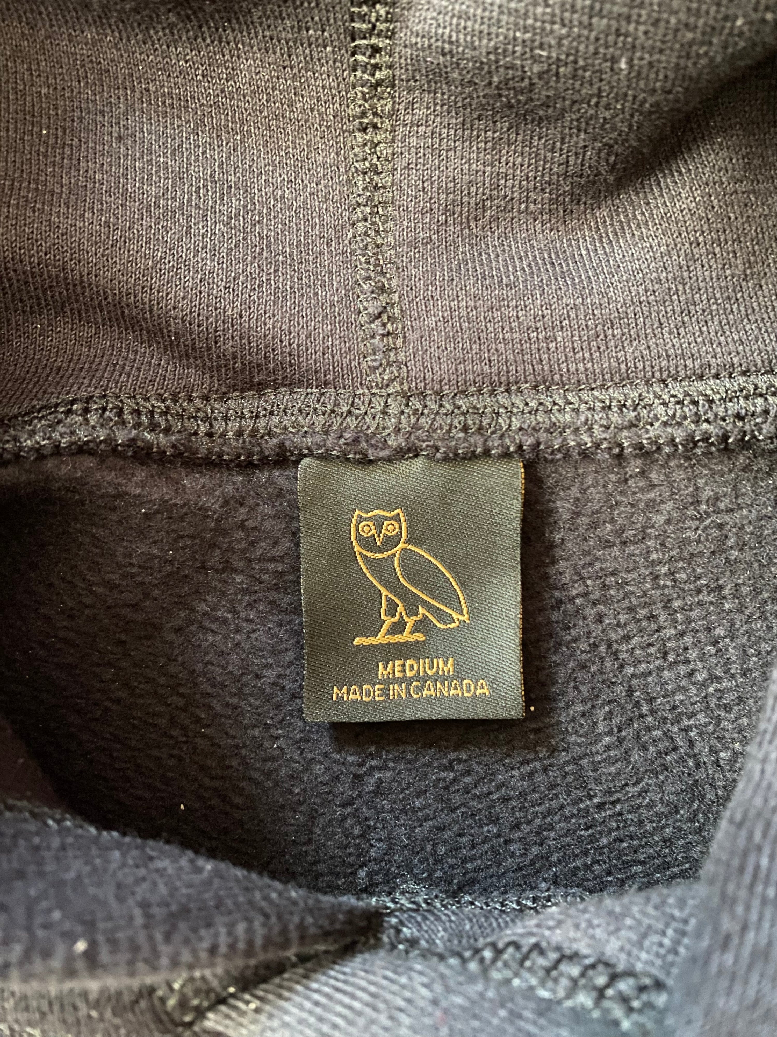 (PRE-OWNED) OVO Scorpion Runner Hoodie Black