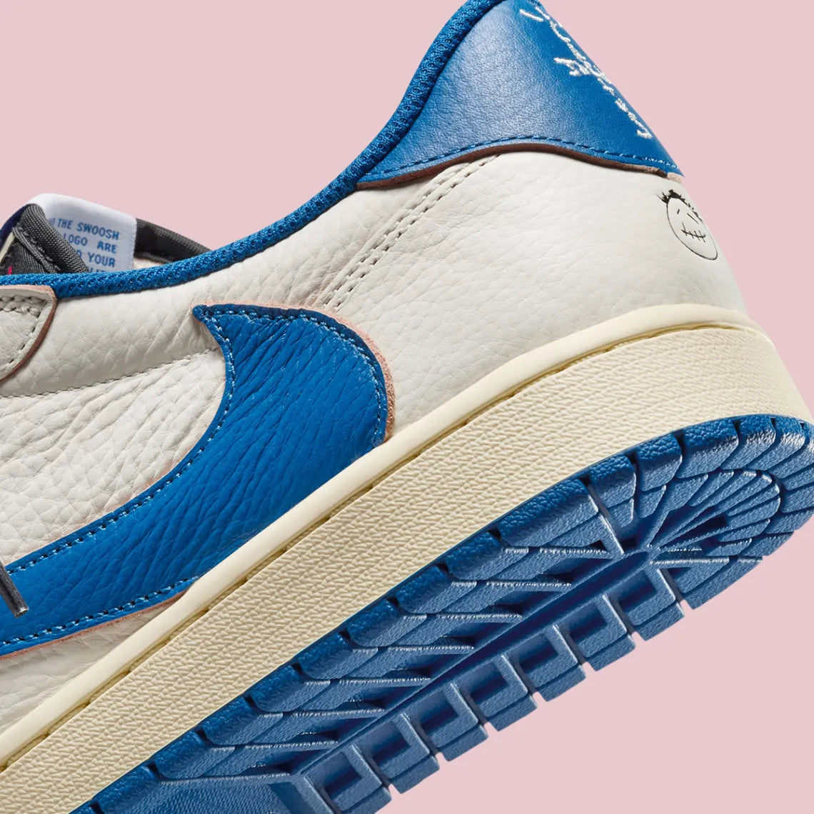 Jordan 1 Retro Low Fragment x Travis Scott Sail Military Blue