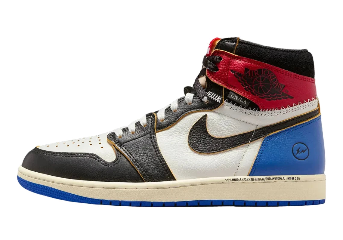 Jordan 1 Retro High OG SP Fragment x Union LA Varsity Red Sport Royal