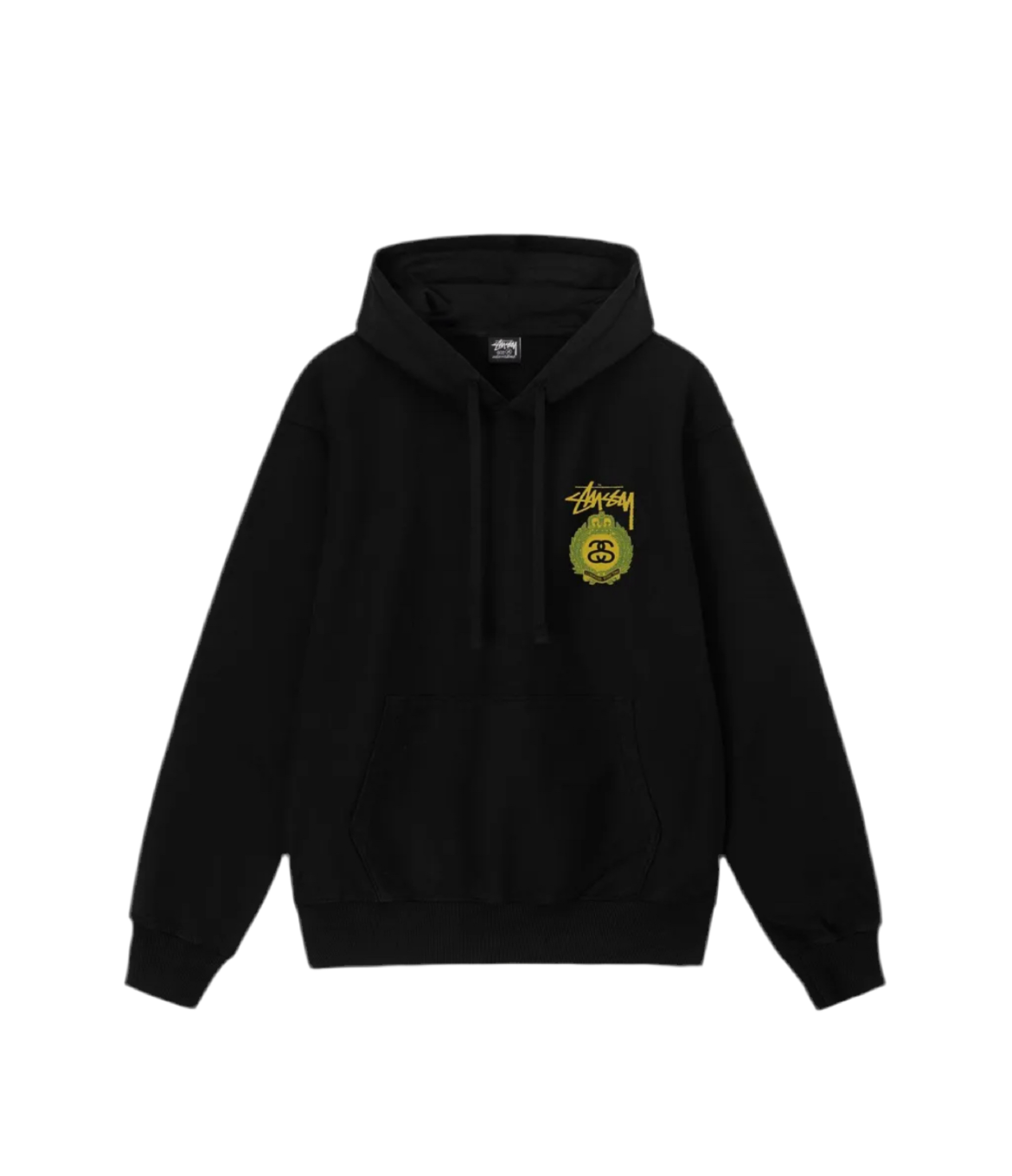 Stussy Crown Wreath Pigment Dyed Hoodie Black