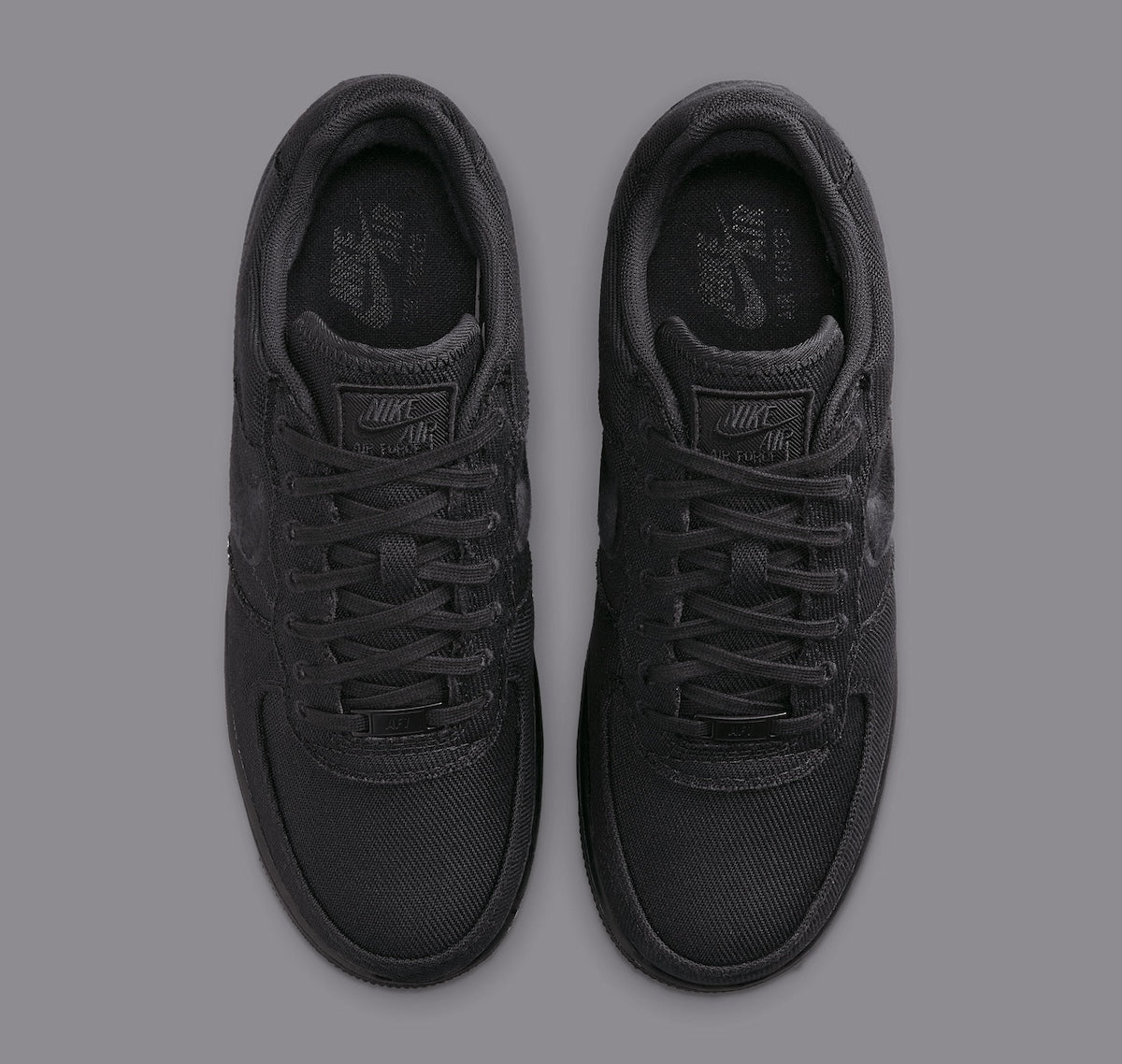 Nike Air Force 1 Low Triple Black Canvas