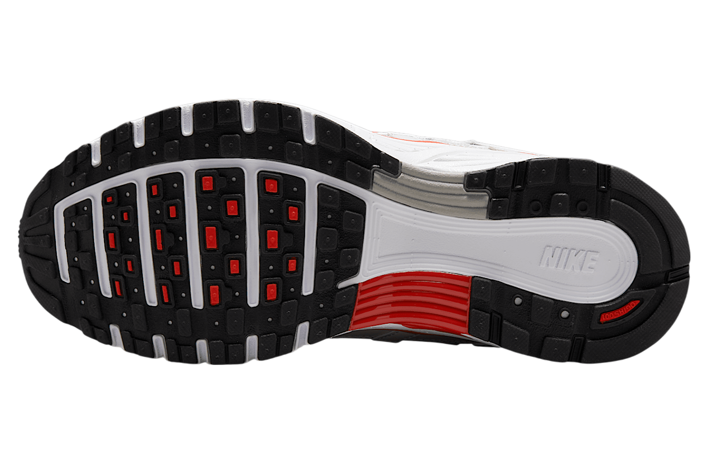 Nike P-6000 White Platinum Tint Black Picante Red (WMNS)
