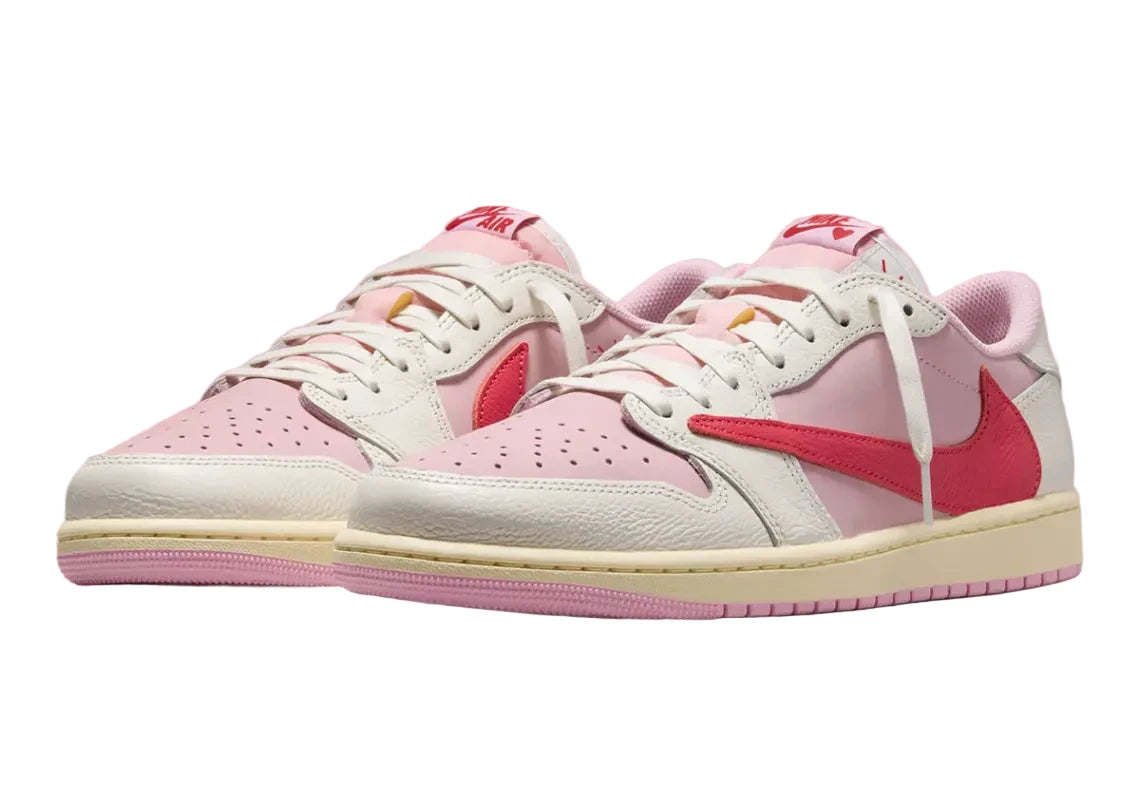 Jordan 1 Retro Low OG SP Travis Scott Sail Tropical Pink