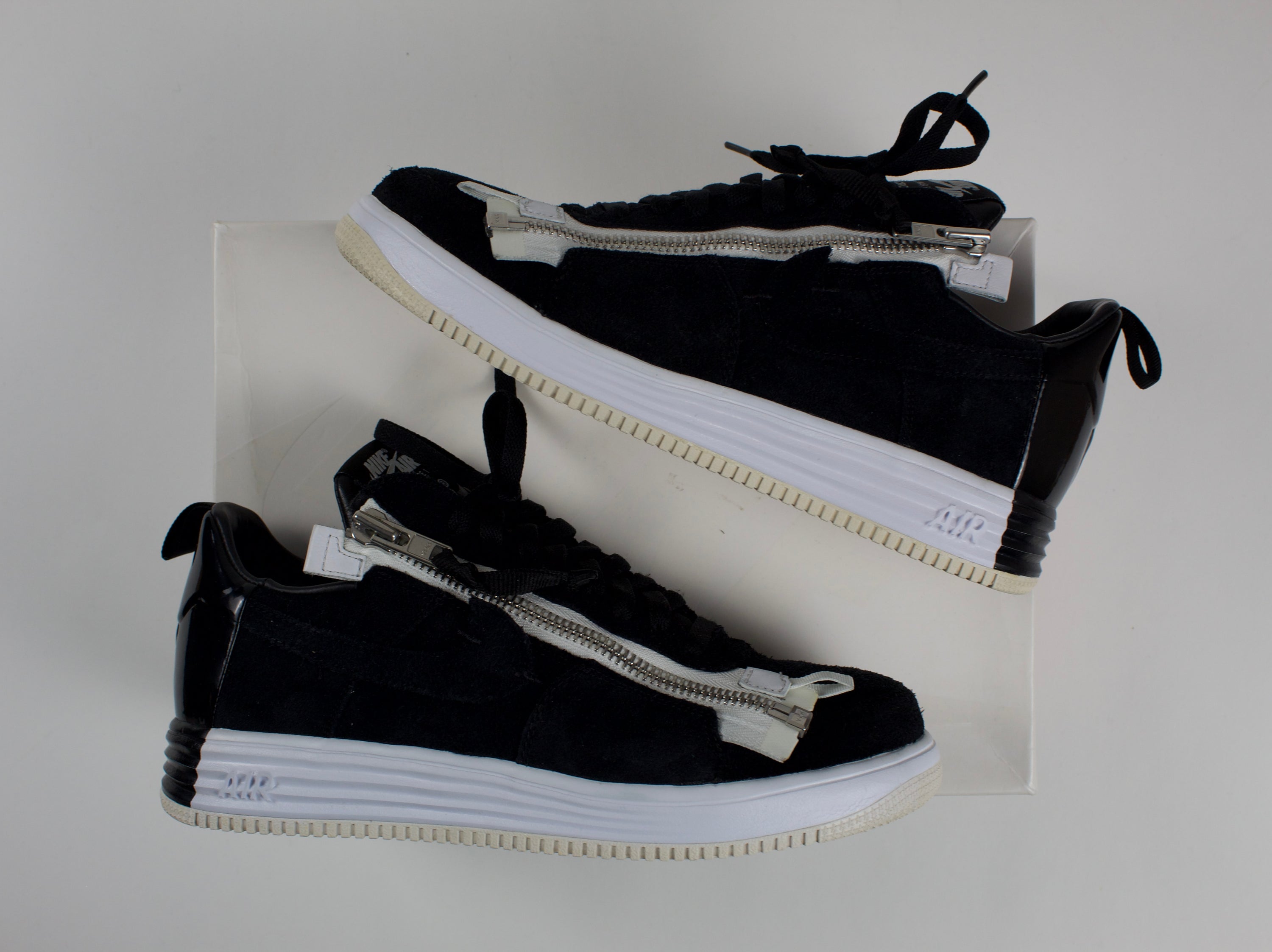 (PRE-OWNED) Nike Lunar Force 1 Low Acronym Black White