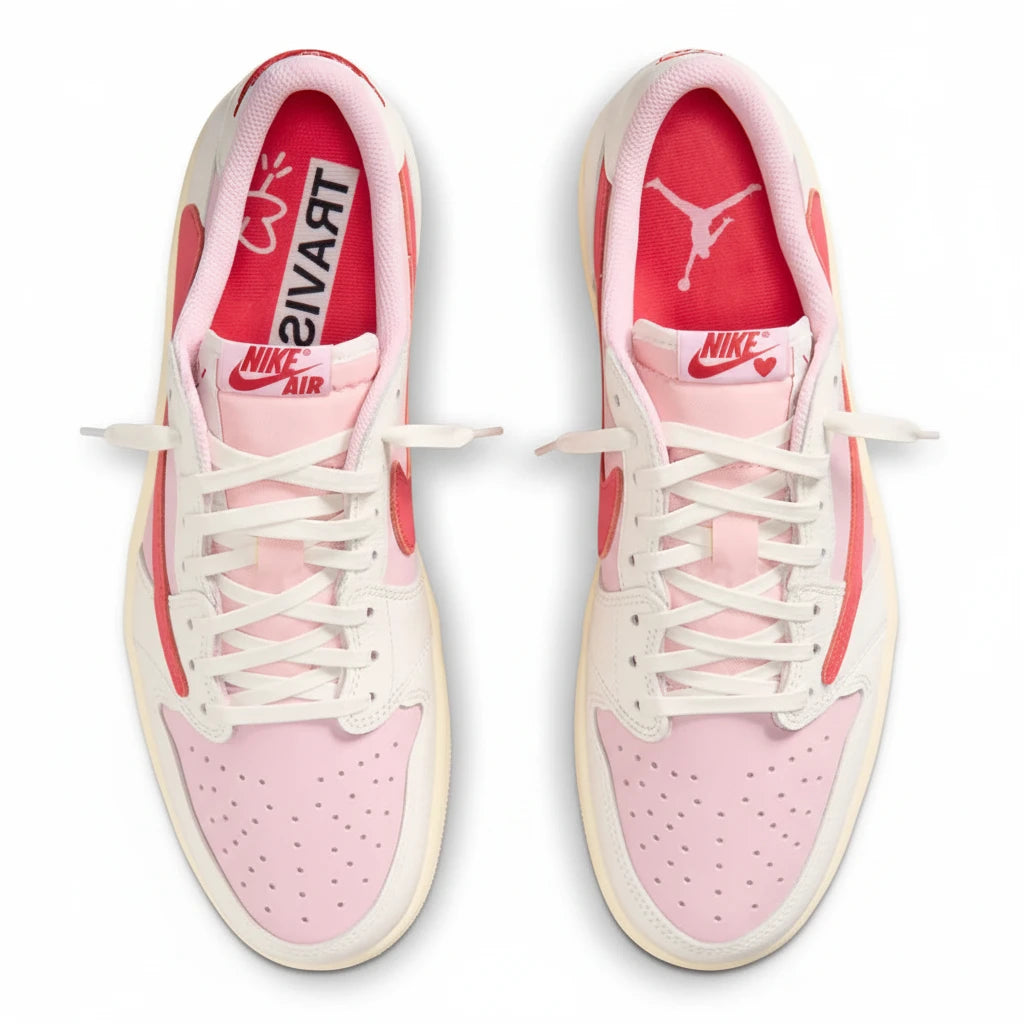 Jordan 1 Retro Low OG SP Travis Scott Sail Tropical Pink