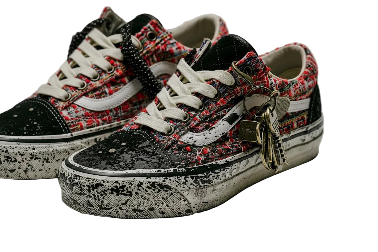 Vans Premium Old Skool Charms Red Black