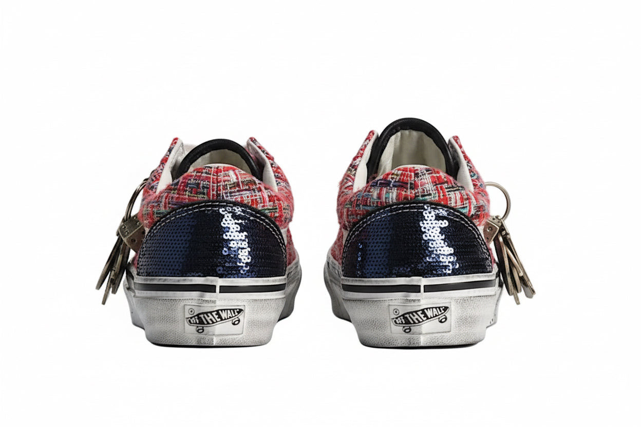 Vans Premium Old Skool Charms Red Black