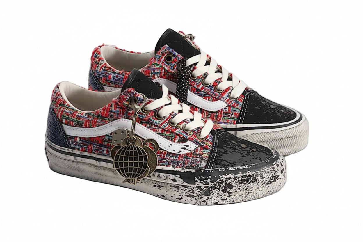 Vans Premium Old Skool Charms Red Black