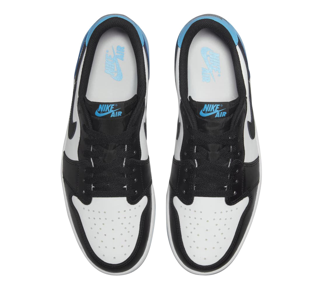 Jordan 1 Retro Low OG Black Dark Powder Blue