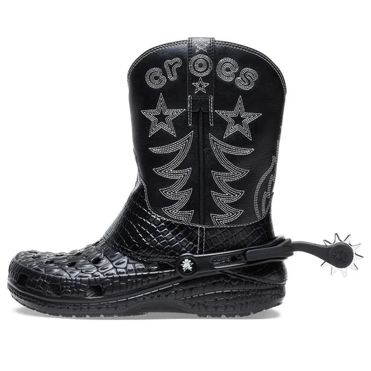 Crocs Classic Cowboy Boot Black