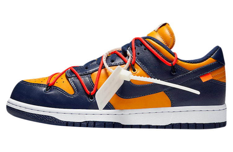 (PRE-OWNED) Nike Dunk Low Off-White University Gold