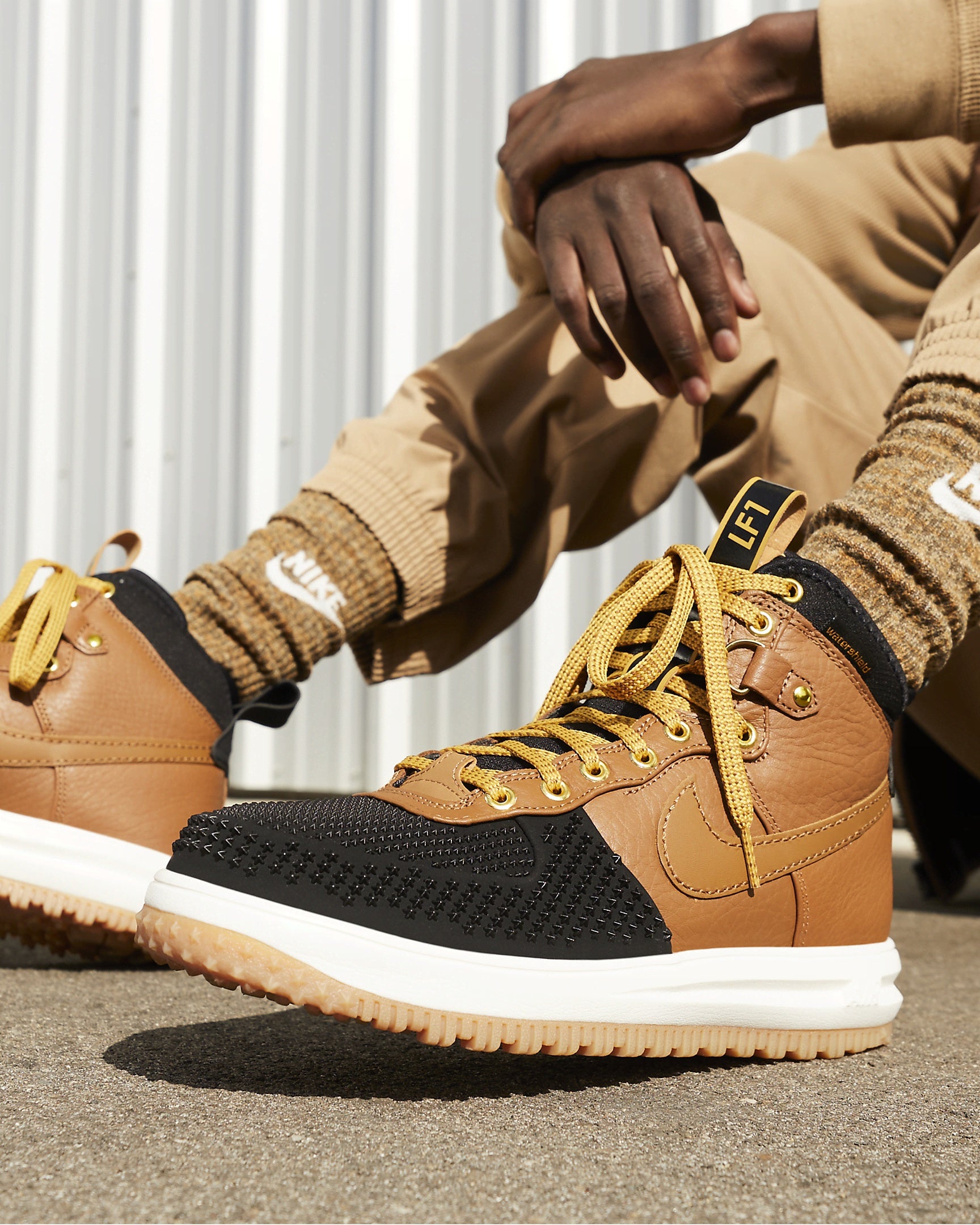 Nike Lunar Force 1 High Duckboot Ale Brown Black