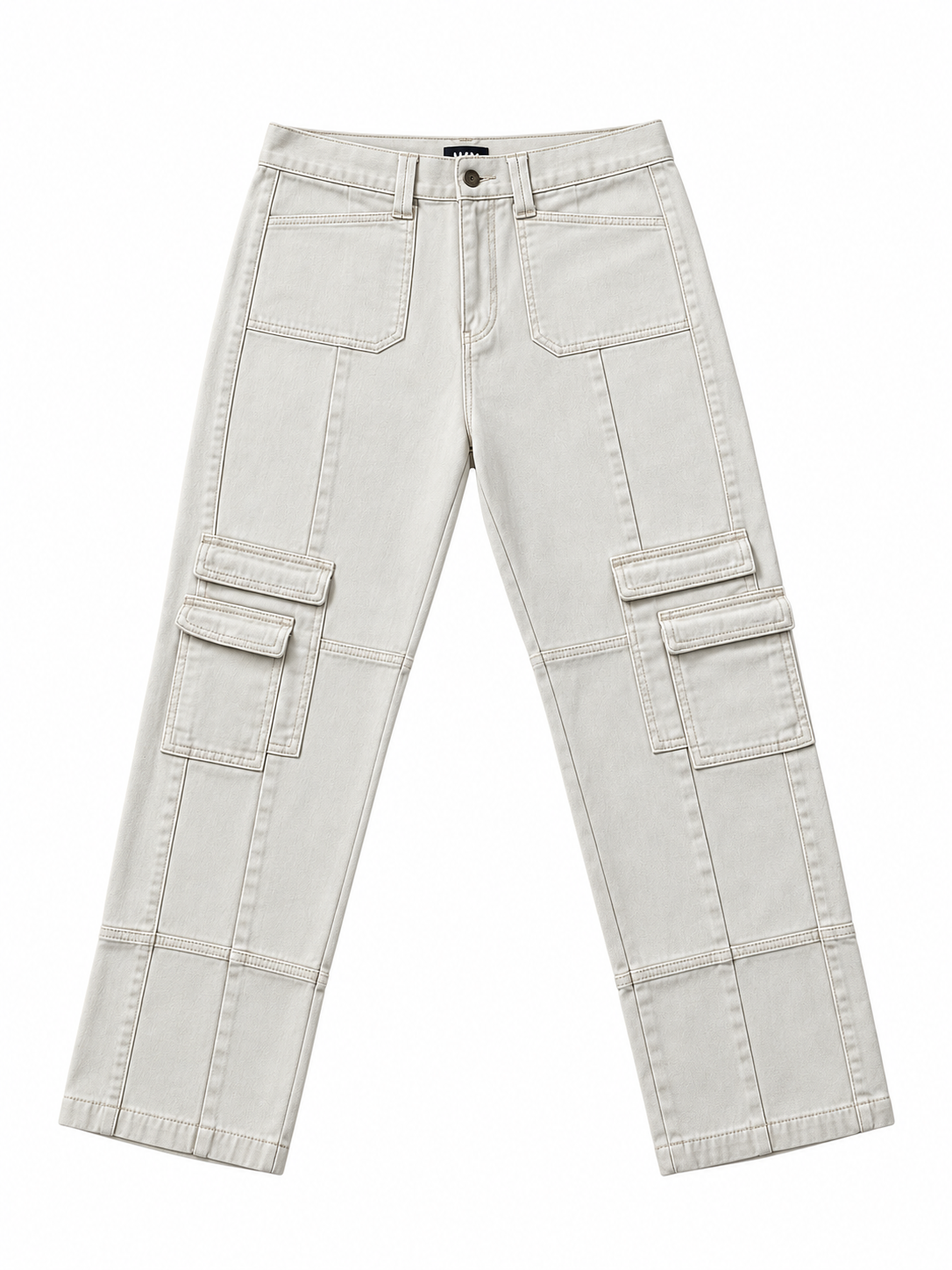 (PRE-OWNED) Lioness Women’s Tan and Cream Jeans
