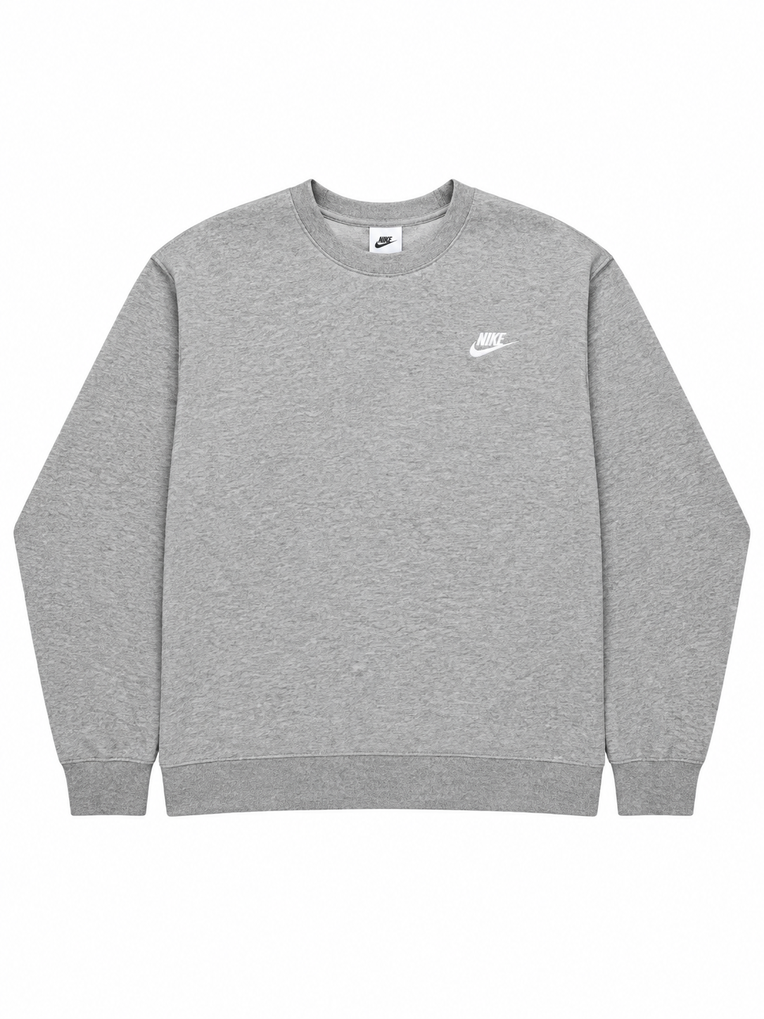 (PRE-OWNED) Nike Club Fleece Crewneck Dark Grey Heather