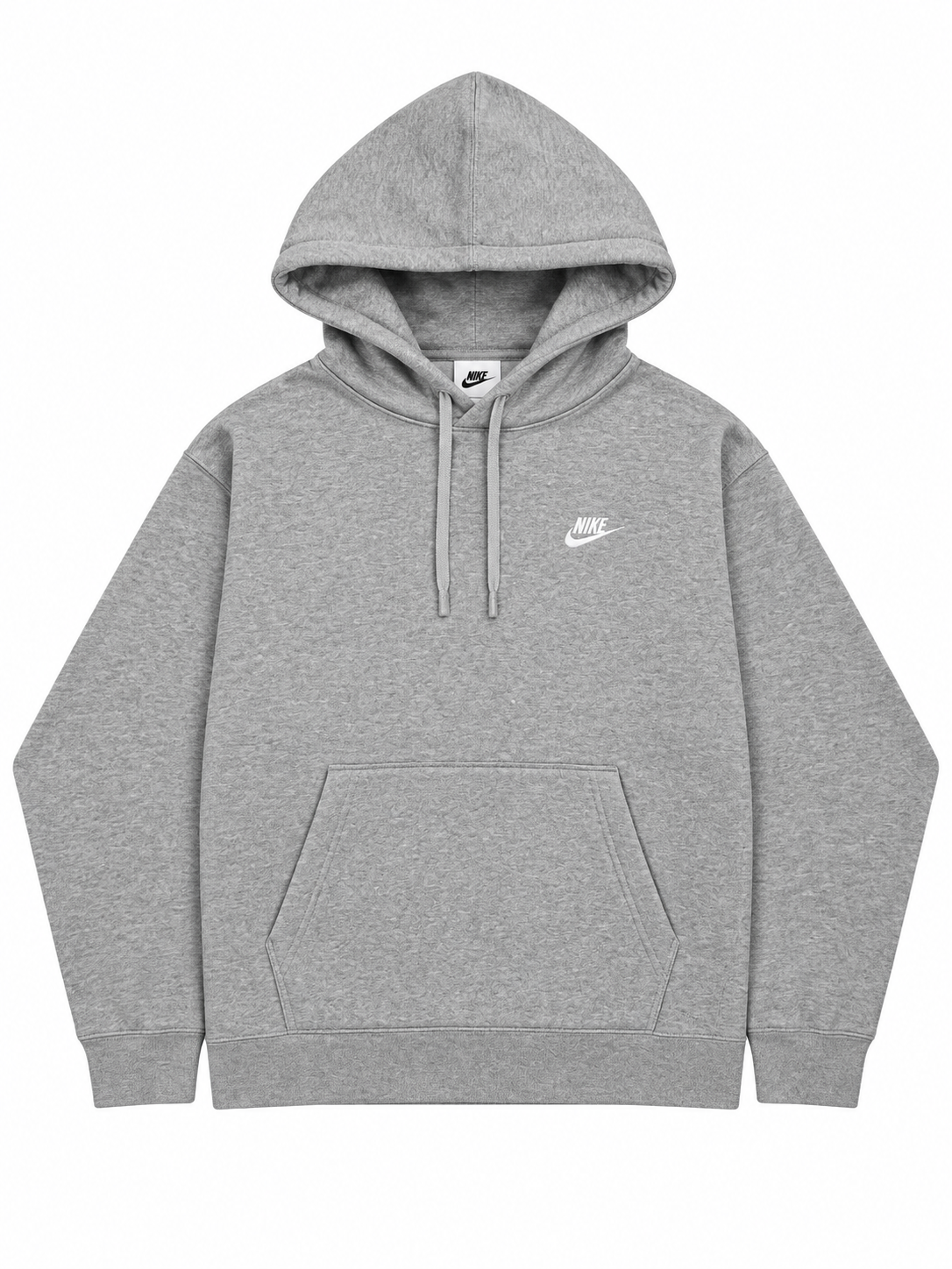 (PRE-OWNED) Nike Sportswear Club Fleece Pullover Hoodie Dark Grey Heather
