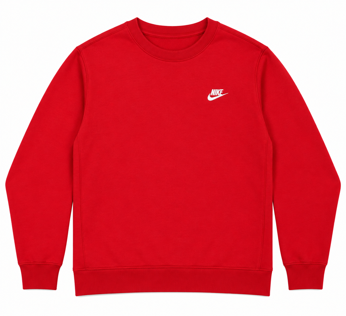 (PRE-OWNED) Nike Sportswear Club Fleece Crewneck Red