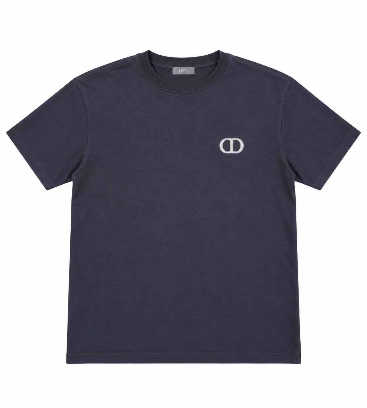 (PRE-OWNED) Dior CD Embroidery Tee Brown
