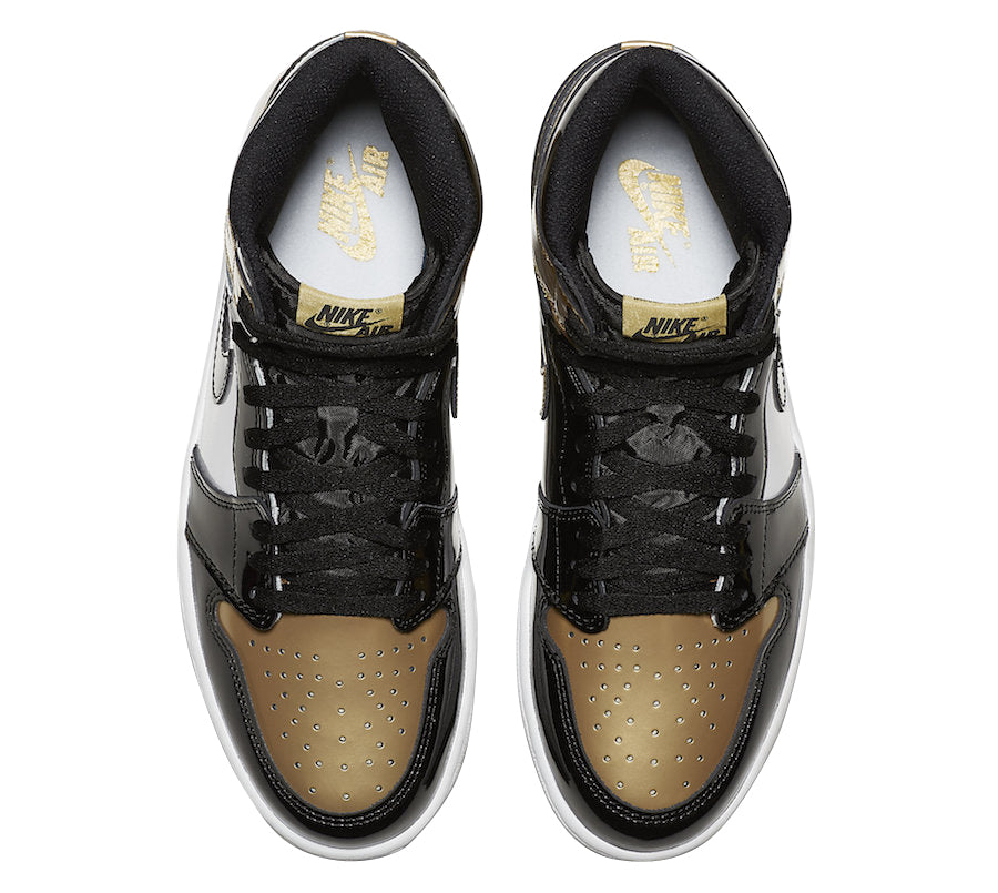 Jordan 1 Retro High NRG Patent Gold Toe