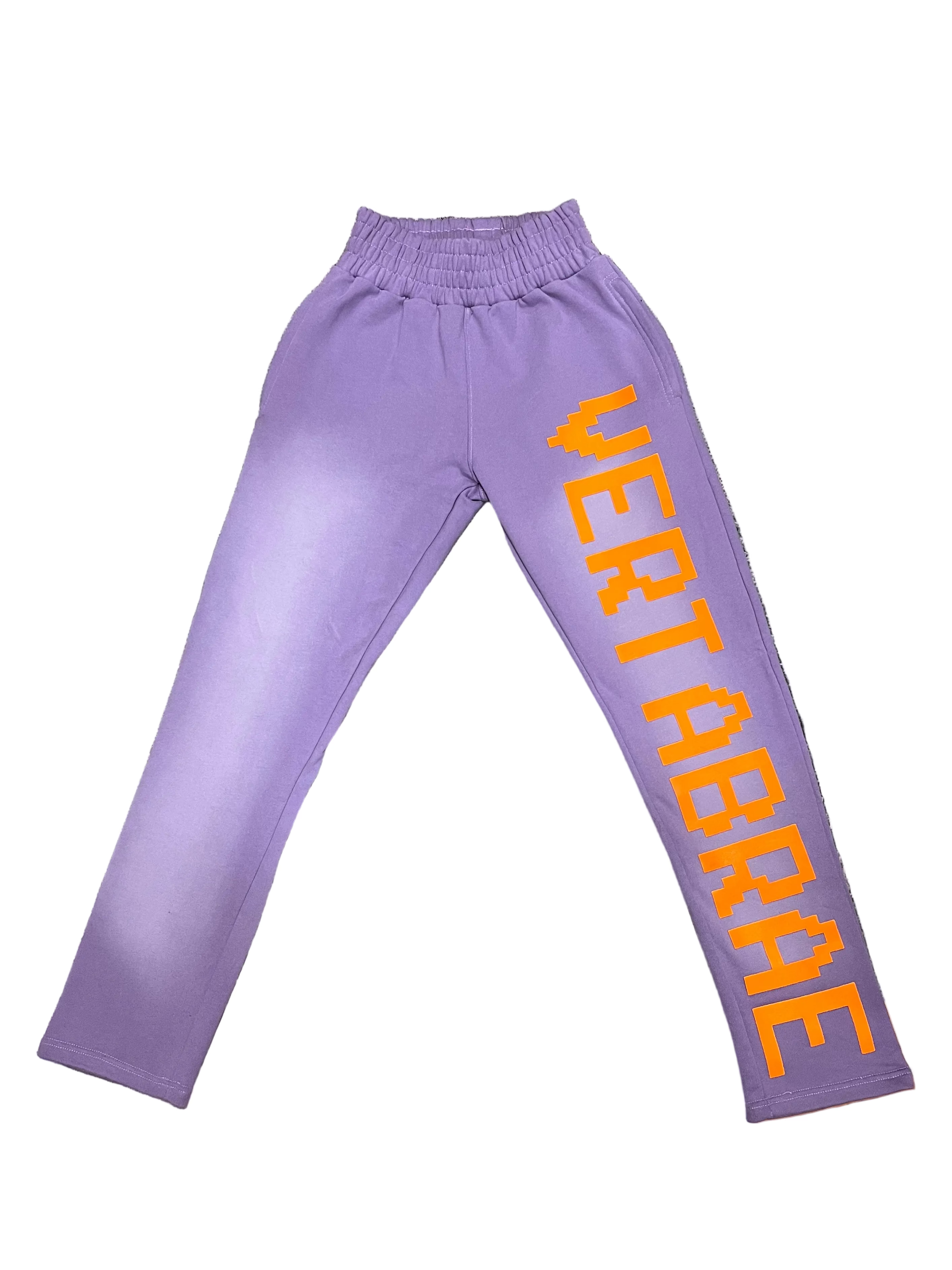 Vertabrae Logo Sweatpants Purple Orange