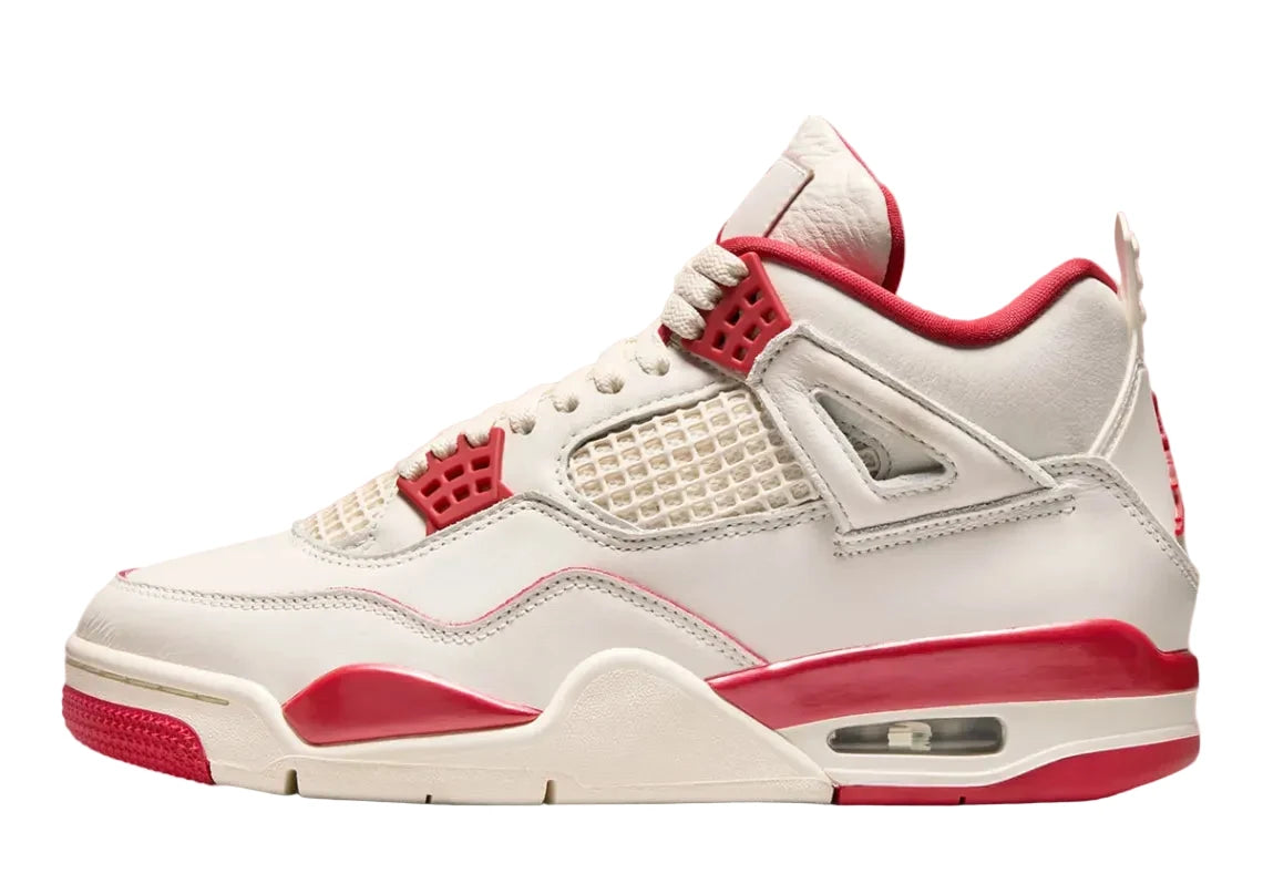 Jordan 4 Retro Pale Ivory Sierra Red (WMNS)