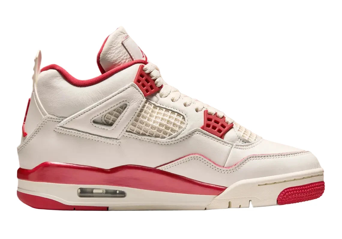 Jordan 4 Retro Pale Ivory Sierra Red (WMNS)