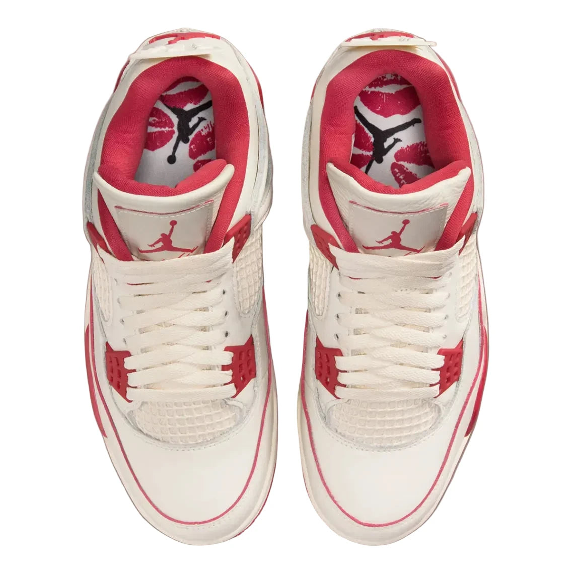 Jordan 4 Retro Pale Ivory Sierra Red (WMNS)