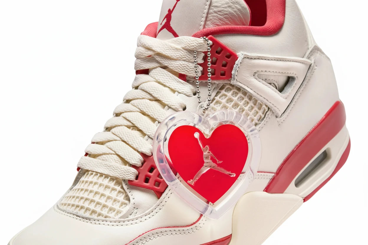 Jordan 4 Retro Pale Ivory Sierra Red (WMNS)