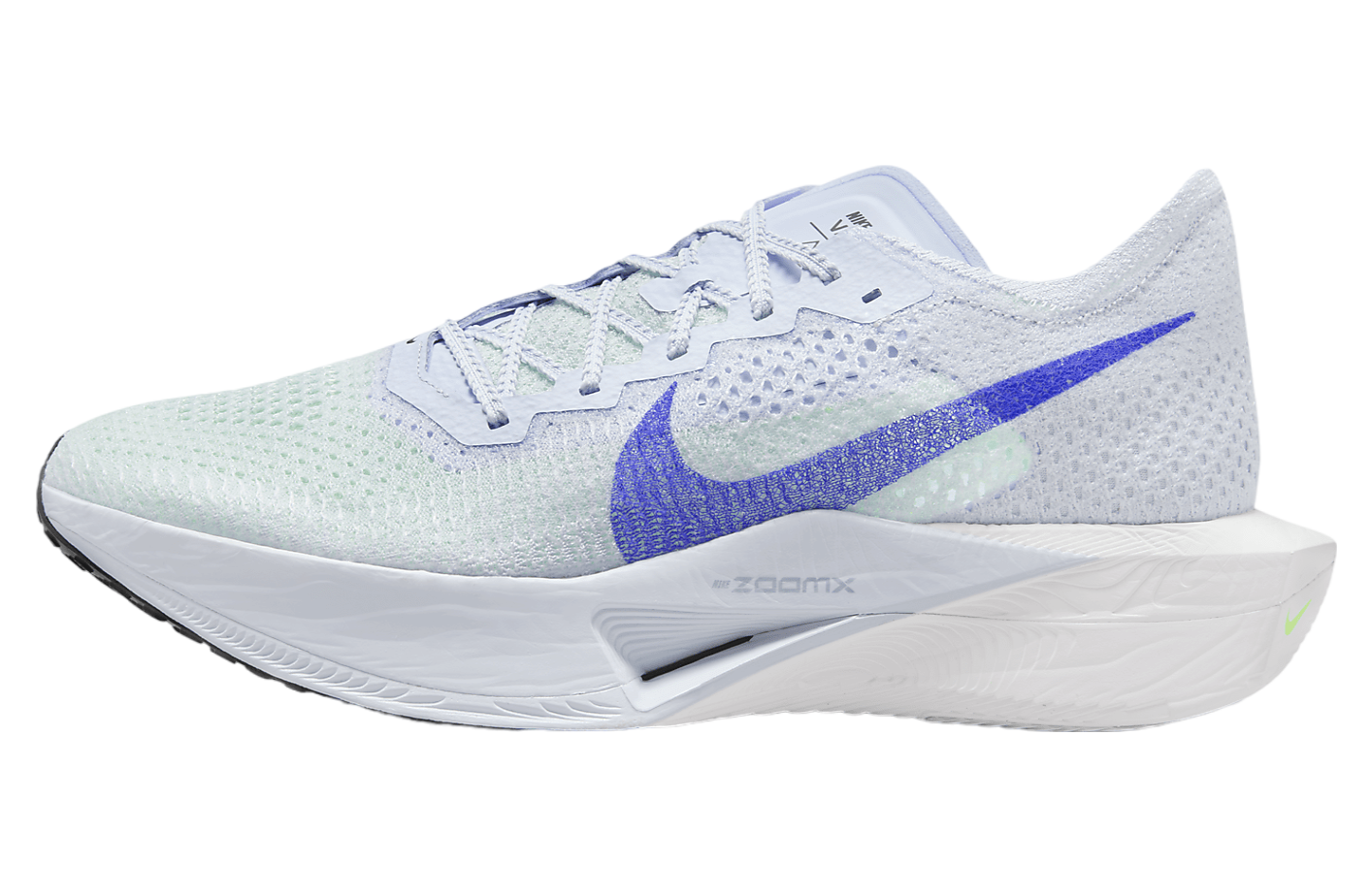 Nike ZoomX Vaporfly 3 in the Football Grey Racer Blue