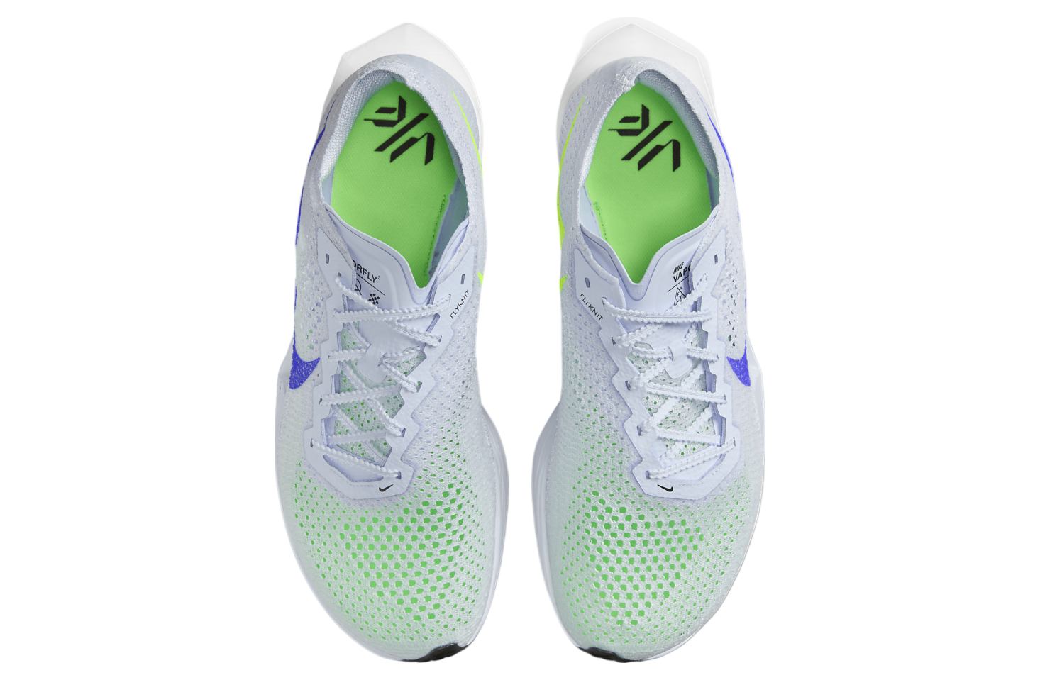 Nike ZoomX Vaporfly 3 in the Football Grey Racer Blue